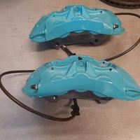 Coppia pinze brembo 6 pot con staffe acciaio s3 8v