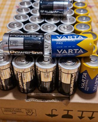 44 Batterie D LR20 - Panasonic + Varta