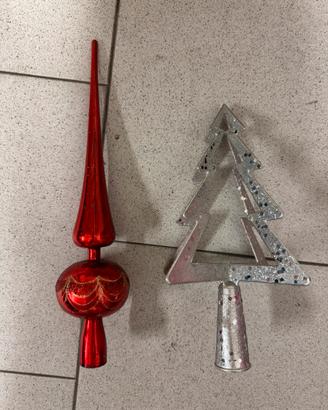 Puntali albero Natale