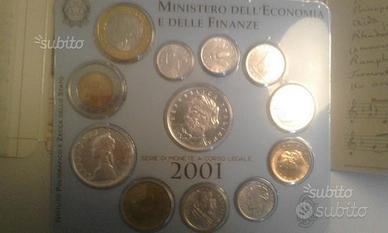 Serie monete 2001 Giuseppe Verdi e Caravella Argen