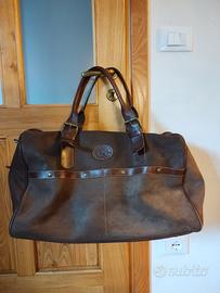Borsone da viaggio in cuoio