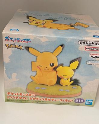 Figure Pikachu e Pichu Relaxing Time Pokémon