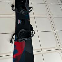 Tavola da Snowboard 157 cm con attacchi L