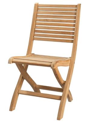 Sedia in legno massello da esterno pieghevole