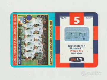 Scheda telefonica -  Verso i mondiali 2002 Ita-Fra