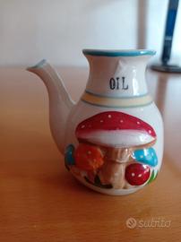 piccola oliera in ceramica vintage 