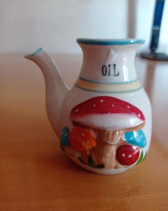 piccola oliera in ceramica vintage 
