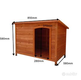 CUCCIA PER CANI IN LEGNO CM 85X58