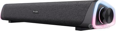 Trust Liro Soundbar PC 12W, Stereo Speaker con Ill