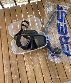 Maschera look aqualung-technisub nera