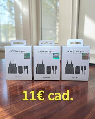 3 Caricabatterie Originali Samsung 45W - SINGOLO