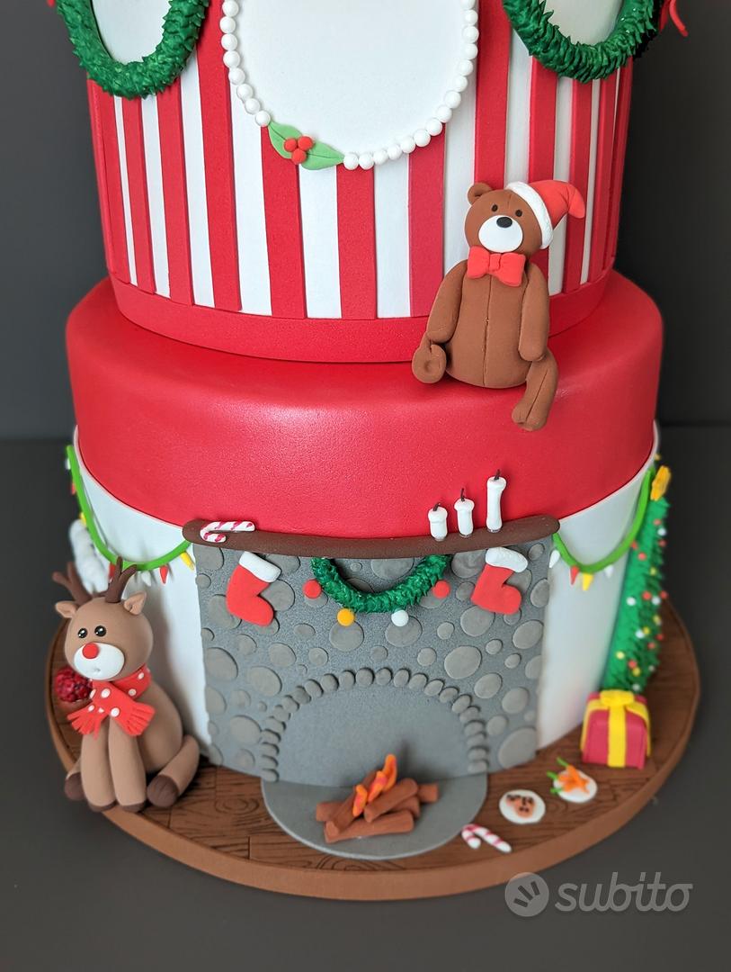 torta scenografica finta natale battesimo complean - Tutto per i bambini In  vendita a Caltanissetta