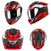 CASCO INTEGRALE MOTO GIVI 50.8 BRAVE ROSSO OPACO