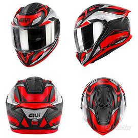 CASCO INTEGRALE MOTO GIVI 50.8 BRAVE ROSSO OPACO