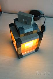 Lanterna minecraft fatta a mano in legno