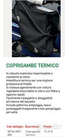 coprigambe termico originale HONDA