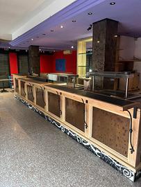 Bancone bar e cella frigo