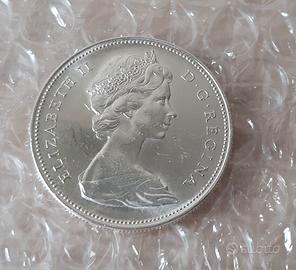 dollaro canadese 1966 argento 800