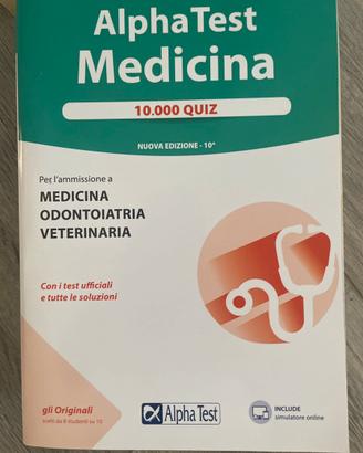 Alpha test Medicina - odontoiatria- veterinaria