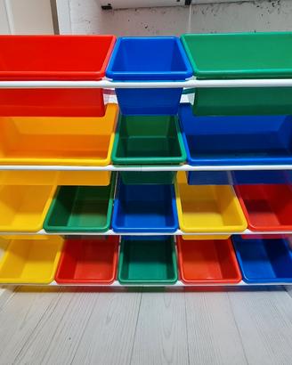 scaffale porta giochi