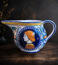 brocca maiolica Faenza di ispirazione antica 