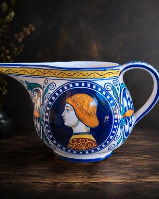 brocca maiolica Faenza di ispirazione antica 