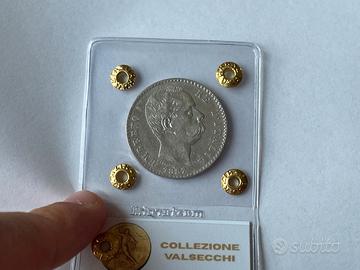 2 Lire Umberto I 1887 BB++ Collezione Valsecchi