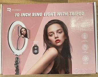 Rhodesy hinc ring light da 10 pollici con trepiede