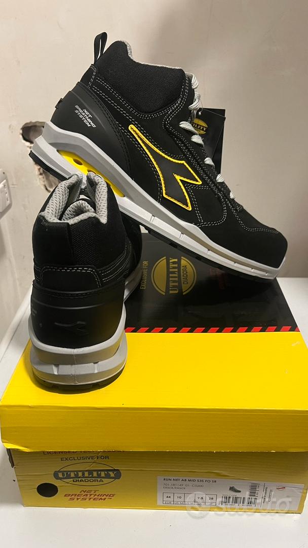 Scarpe Da Ginnastica Diadora Run Net Airbox Mid S3 SRC - Uomo, Ideali Per Lavoro E Corsa - Foto 4