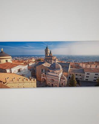Quadro tela panorama Bergamo Alta skyline