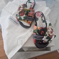 Sandali Bimba Kids Dolce E Gabbana 24 Nuovi D&G