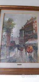 Quadro olio su tela G. De Simone