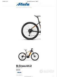 Ebike Hardtail - ATALA B-CROSS A4.2 LT 29