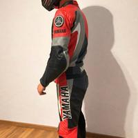 Tuta moto YAMAHA - vera pelle