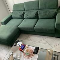 Divano con penisola - convertibile in letto