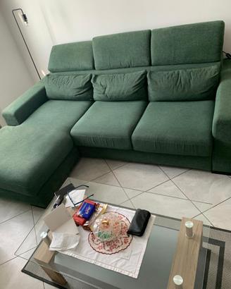 Divano con penisola - convertibile in letto