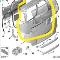Portellone posteriore citroen c3 picasso 8701aq