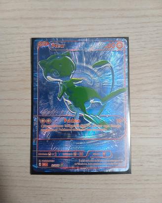 carta Mew b/rgb( blue) del set speciale pokemon 