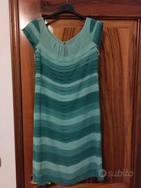 Abito verde a balze sfumate Seventy - Taglia 44