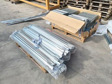 correnti e ripiani per scaffalature usate