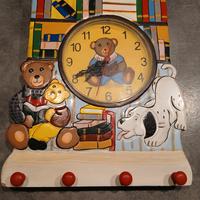 Orologio a parete appendiabiti