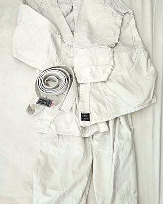 Kimono Jiu Jitsu Karate completo bianco Tiger 