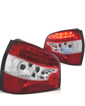 FANALI A LED PER AUDI A3 8L 96-03 ROSSO CROMATO