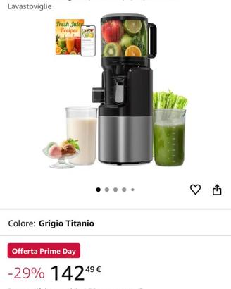 Slow Juicer 400W Bocca XL 152 mm nuovo