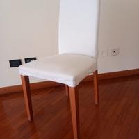 6 Sedie Calligaris in tessuto panna