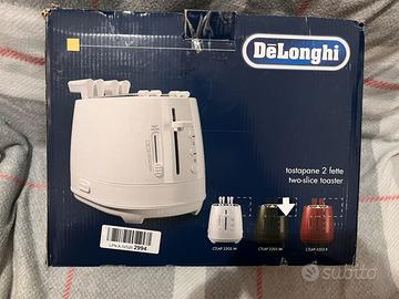 Tostapane delonghi 2 fette con pinze - nuovo