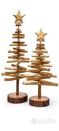 Albero di Natale in legno di Pino- Fatto a mano 20