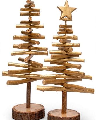 Albero di Natale in legno di Pino- Fatto a mano 20