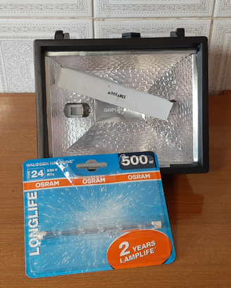 Faro 500 watt con lampada