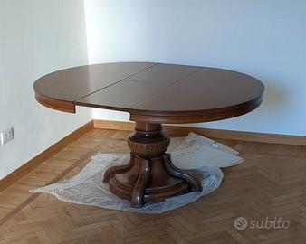Tavolo rotondo in legno apribile 